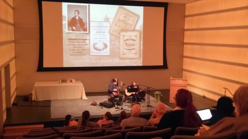 Jim and Maggi Dalton perform a selection of Celtic music and poetry at Mass Poetry Fest 2014