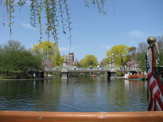 Boston Public Garden (and Louis' bridge!).  Photo by Captain Tucker, used under creative commons license.  Click for source.