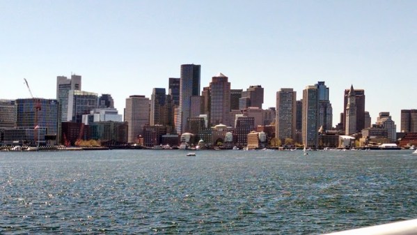 Boston from the harbor. Photo by Meg Winikates.